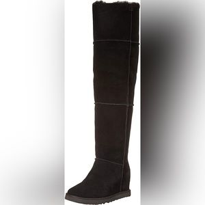 UGG over the knee wedge boot! Black size 8.